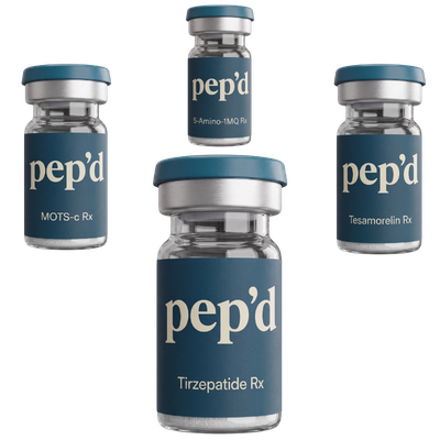 Tirzepatide, Tesamorelin, MOTS-c & 5-Amino-1MQ Weight Loss Stack